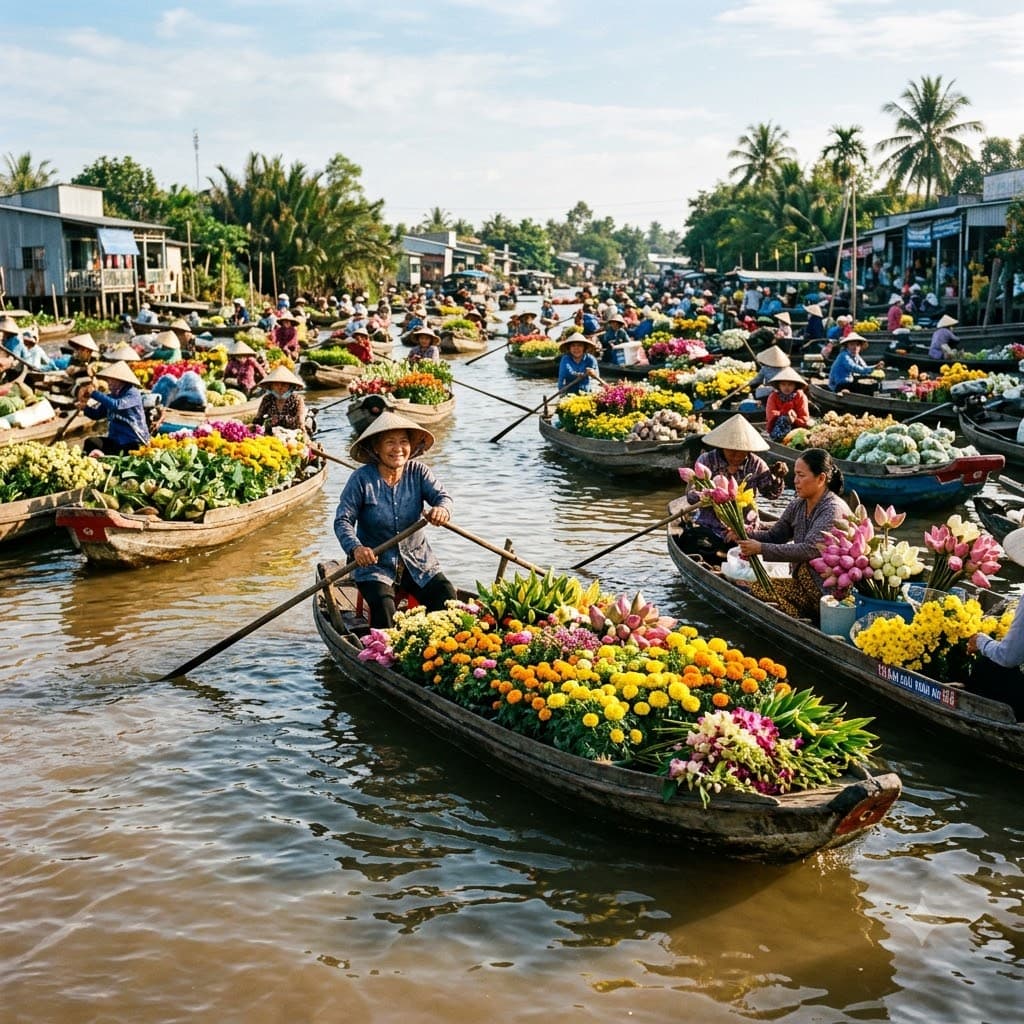 Miền Tây – Chợ nổi Cái Răng & Cồn Sơn